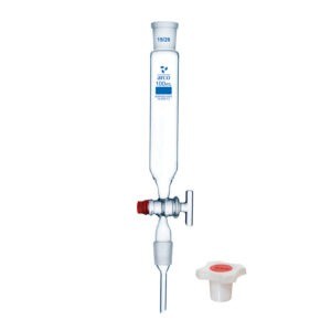 Entonnoir à tige compte-gouttes avec cône, bouchon en PP, 100 ml